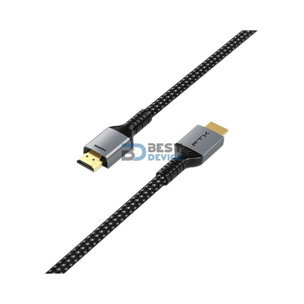 CABLE FTX FTX-HD8K-AG5 HDMI-HDMI M/M 5M 8K/60HZ/2.1/48GBPS NEGRO CABLE FTX FTX-HD8K-AG5 HDMI-HDMI M/M 5M 8K/60HZ/2.1/48GBPS NEGRO