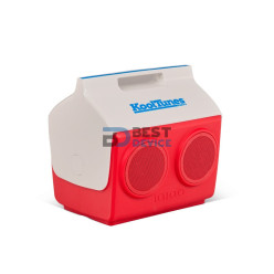CONSERVADORA CON PARLANTE IGLOO 26 LATAS KOOLTUNES ROJO CON BLANCO 1P 37X28X35CM 27736