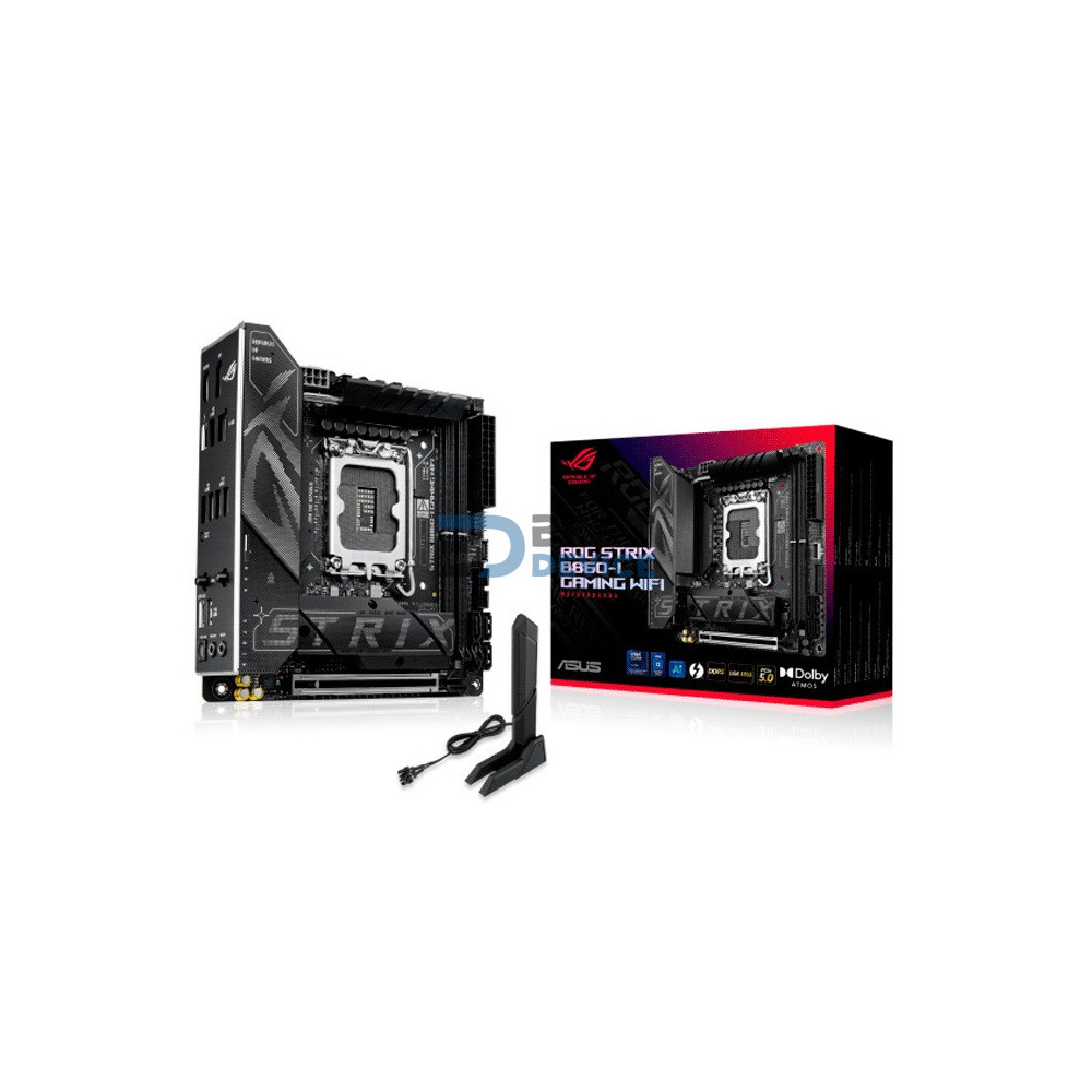 PLACA MADRE ASUS 1851 B860-I ROG STRIX GAMING WIFI DDR5 S/R/HDMI/DP/2M2/MITX PLACA MADRE ASUS 1851 B860-I ROG STRIX GAMING WIFI DDR5 S/R/HDMI/DP/2M2/MITX
