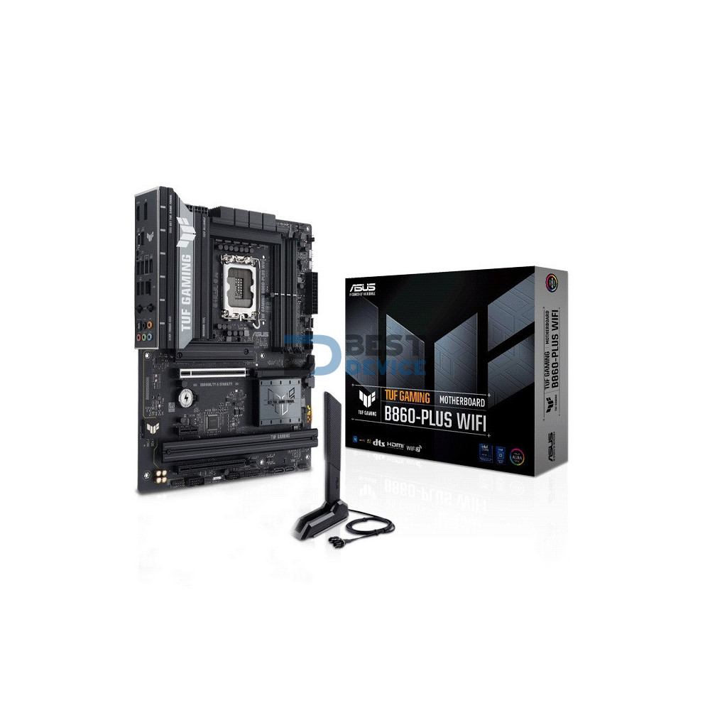 PLACA MADRE ASUS 1851 B860-PLUS TUF GAMING WIFI DDR5 S/R/HDMI/DP/3M2/ATX PLACA MADRE ASUS 1851 B860-PLUS TUF GAMING WIFI DDR5 S/R/HDMI/DP/3M2/ATX