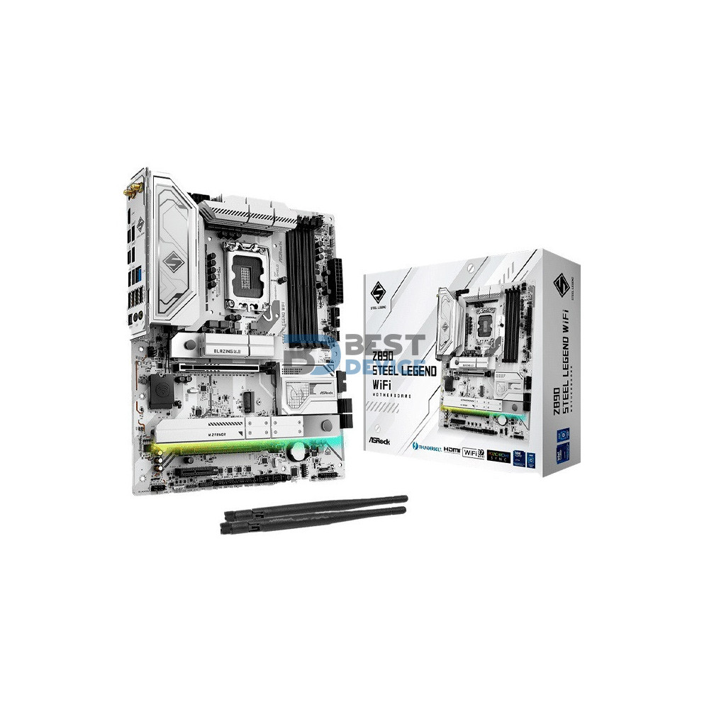 PLACA MADRE ASROCK 1851 Z890 STEEL LEGEND WIFI DDR5 S/R/HDMI/4M2/THUNDERBOLT/AT PLACA MADRE ASROCK 1851 Z890 STEEL LEGEND WIFI DDR5 S/R/HDMI/4M2/THUNDERBOLT/AT