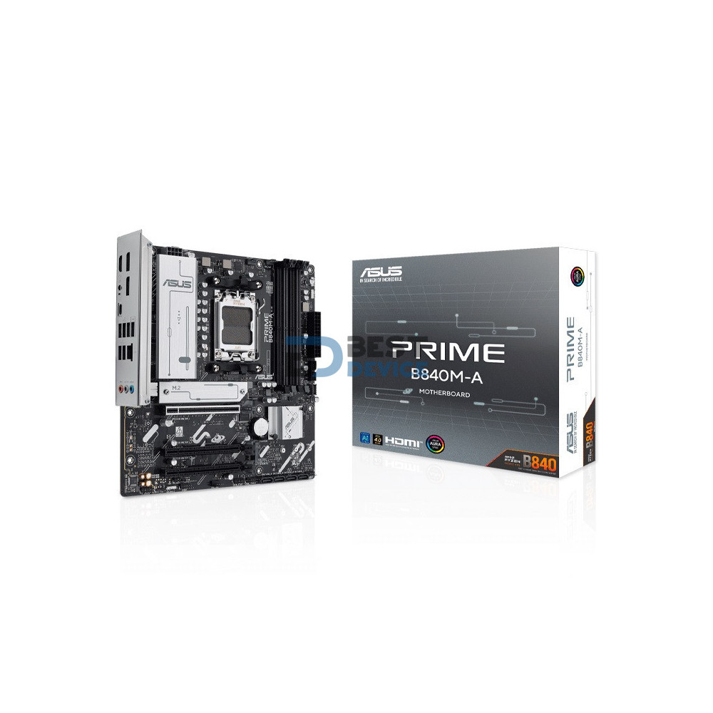 PLACA MADRE ASUS AM5 B840M-A PRIME DDR5 S/R/HDMI/2DP/3M2/MATX PLACA MADRE ASUS AM5 B840M-A PRIME DDR5 S/R/HDMI/2DP/3M2/MATX