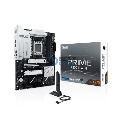 PLACA MADRE ASUS AM5 X870-P WIFI PRIME DDR5 S/R/HDMI/4M2/USB4/ATX