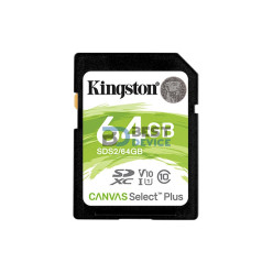 MEMORIA KINGSTON SD 64GB SDS2/64GB 100 CANVAS SELECT PLUS SDXC CLASS