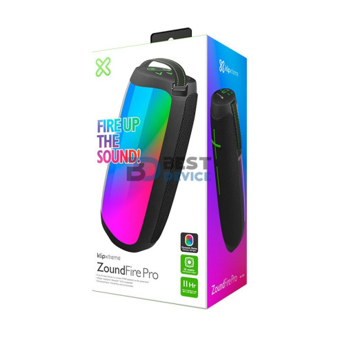 PARLANTE KLIP XTREME KBS-350BK ZOUNDFIRE PRO BT/BAT/IPX6/TWS/AUX/LED