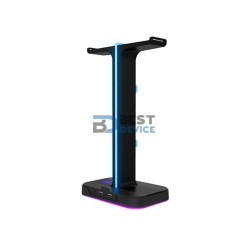 SOPORTE PARA AURICULAR XTECH XTH-690 YUREI RGB/2USB/NEGRO