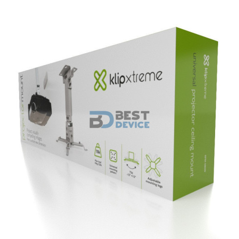 SOPORTE KLIP XTREME PARA PROYECTOR 10KG KPM-580W INCL/GIR 360/TEC/BLA