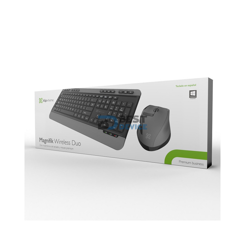 TECLADO+MOUSE KLIP XTREME WIR KBK-520 MAGNIFIK WIRELESS DUO ESP/NEG TECLADO+MOUSE KLIP XTREME WIR KBK-520 MAGNIFIK WIRELESS DUO ESP/NEG