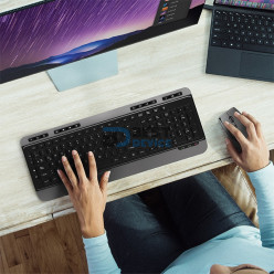 TECLADO+MOUSE KLIP XTREME WIR KBK-520 MAGNIFIK WIRELESS DUO ESP/NEG