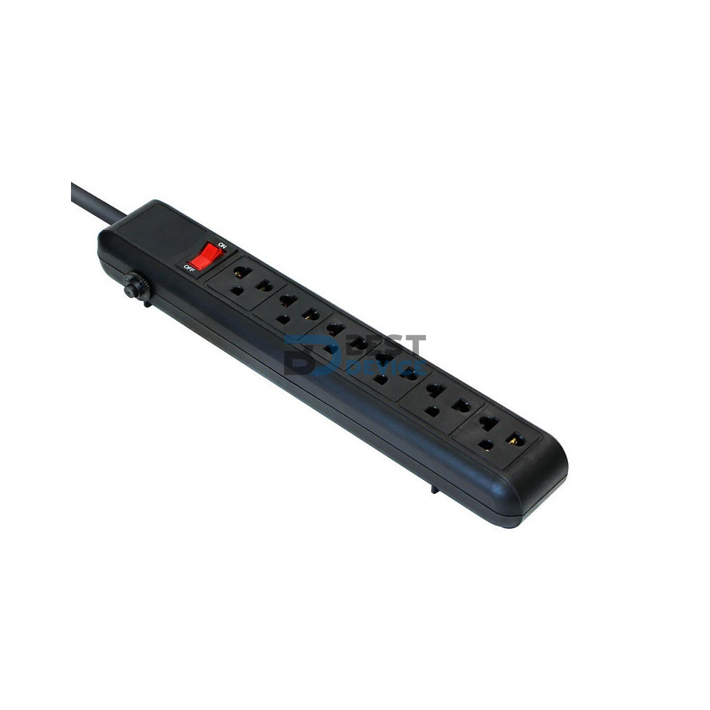FILTRO DE LINEA ARGOMTECH ARG-AC-0252BK 6 TOMAS FILTRO DE LINEA ARGOMTECH ARG-AC-0252BK 6 TOMAS