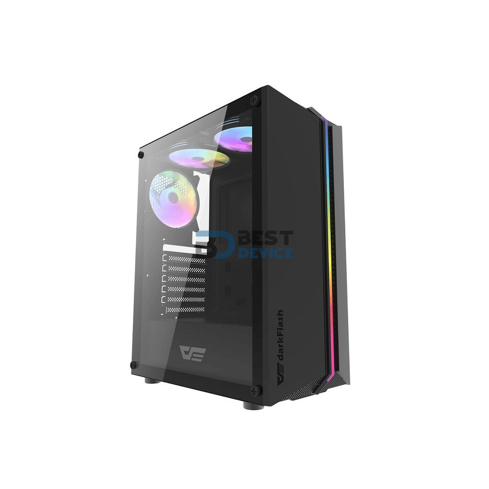 GABINETE GAMER DARKFLASH DK151 BLACK (3FANS ARGB) GABINETE GAMER DARKFLASH DK151 BLACK (3FANS ARGB)