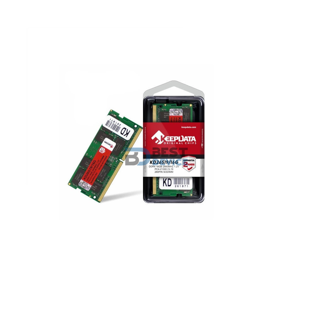 MEMORIA RAM KEEPDATA DDR4 16GB 2666 MHZ MEMORIA RAM KEEPDATA DDR4 16GB 2666 MHZ