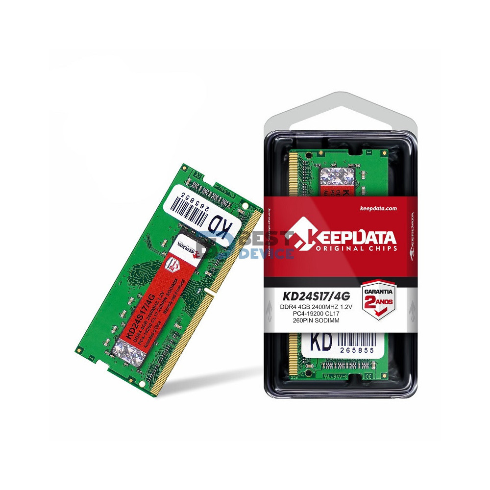 MEMORIA RAM PARA NOTEBOOK DDR4 KEEPDATA 4GB 2400MHZ MEMORIA RAM PARA NOTEBOOK DDR4 KEEPDATA 4GB 2400MHZ