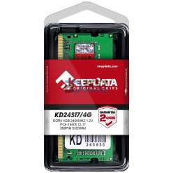MEMORIA RAM PARA NOTEBOOK DDR4 KEEPDATA 4GB 2400MHZ