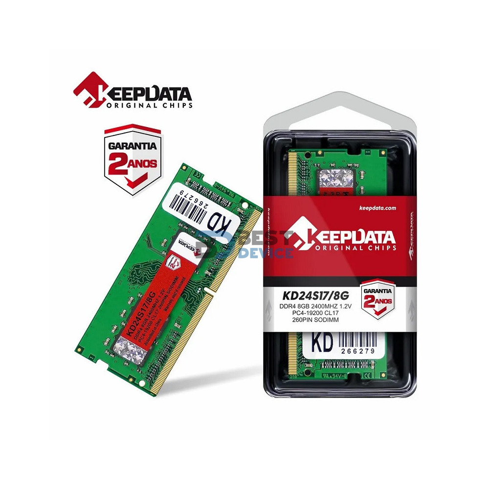 MEMORIA RAM PARA NOTEBOOK DDR4 KEEPDATA 8GB 2400 MHZ MEMORIA RAM PARA NOTEBOOK DDR4 KEEPDATA 8GB 2400 MHZ