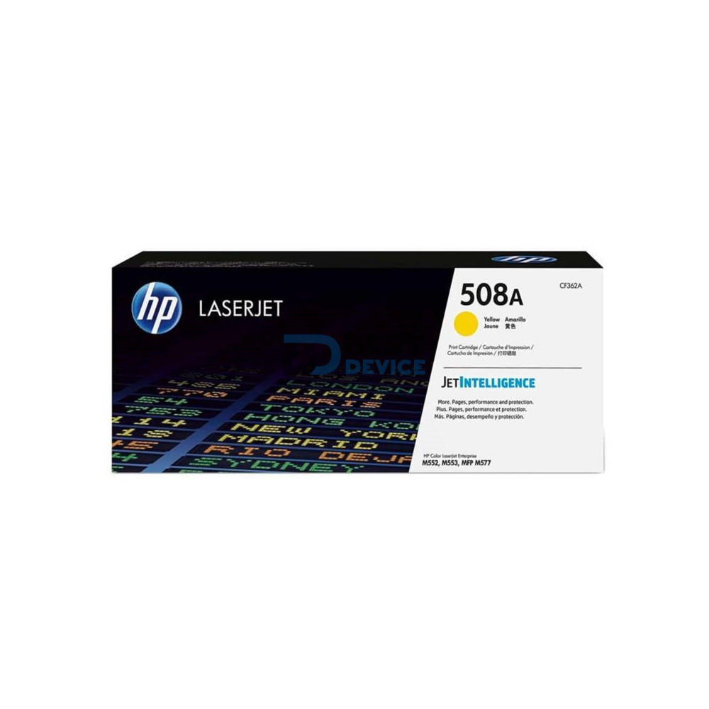 TONER HP CF362A (508A) AMARILLO M553DN TONER HP CF362A (508A) AMARILLO M553DN