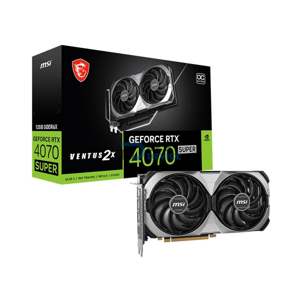 TARJETA GRÁFICA MSI GEFORCE RTX4070 SUPER VENTUS 2X OC 12GB GD TARJETA GRÁFICA MSI GEFORCE RTX4070 SUPER VENTUS 2X OC 12GB GD