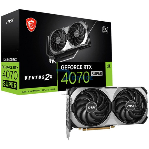 TARJETA GRÁFICA MSI GEFORCE RTX4070 SUPER VENTUS 2X OC 12GB GD