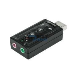 ADAPTADOR FONE+MIC/USB MANHATTAN 152341 2.0/7.1/3D/3.5MM