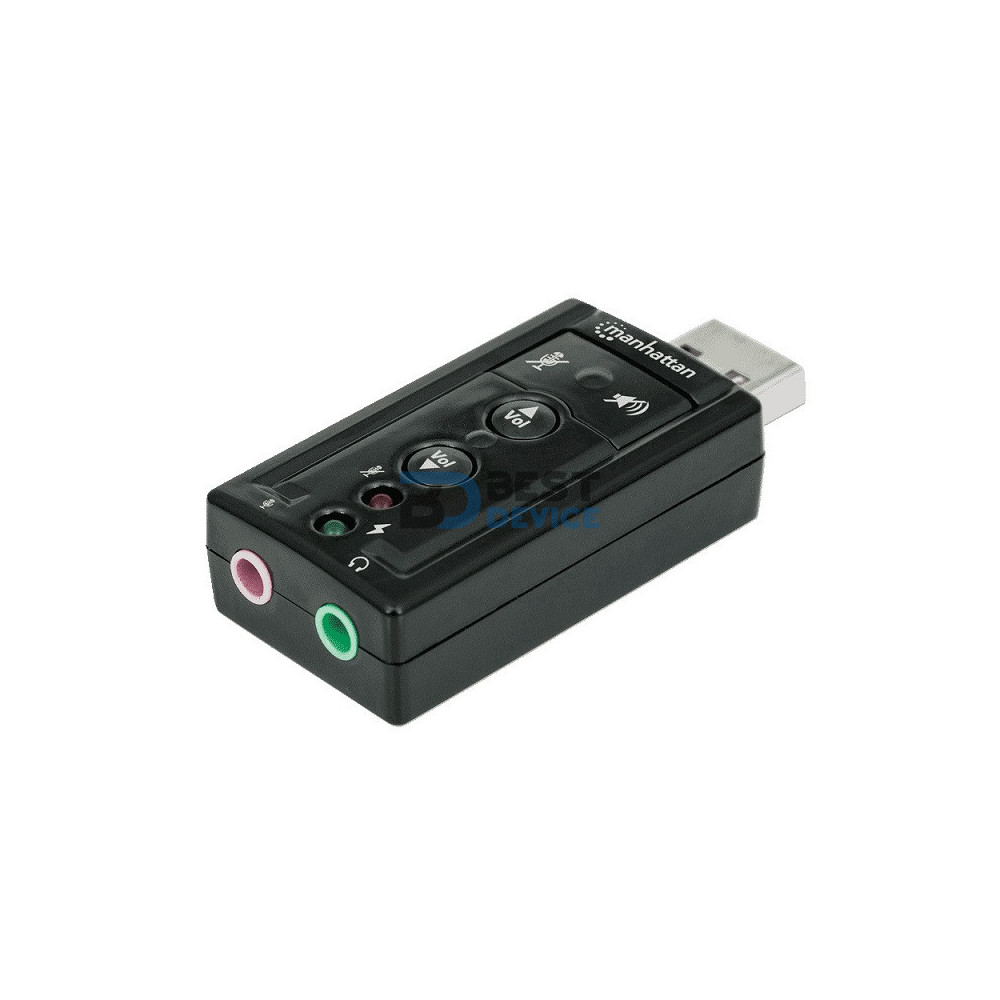 ADAPTADOR FONE+MIC/USB MANHATTAN 152341 2.0/7.1/3D/3.5MM ADAPTADOR FONE+MIC/USB MANHATTAN 152341 2.0/7.1/3D/3.5MM