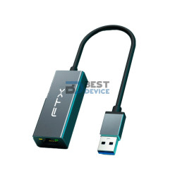 ADAPTADOR FTX FTX-AML1000-AG USB-A 3.0/RJ45 1GBPS/GRIS