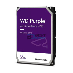 DISCO DURO WESTERN DIGITAL SATA3 2TB PURPLE 5400 64MB WD23PURZ SURVEILLANCE