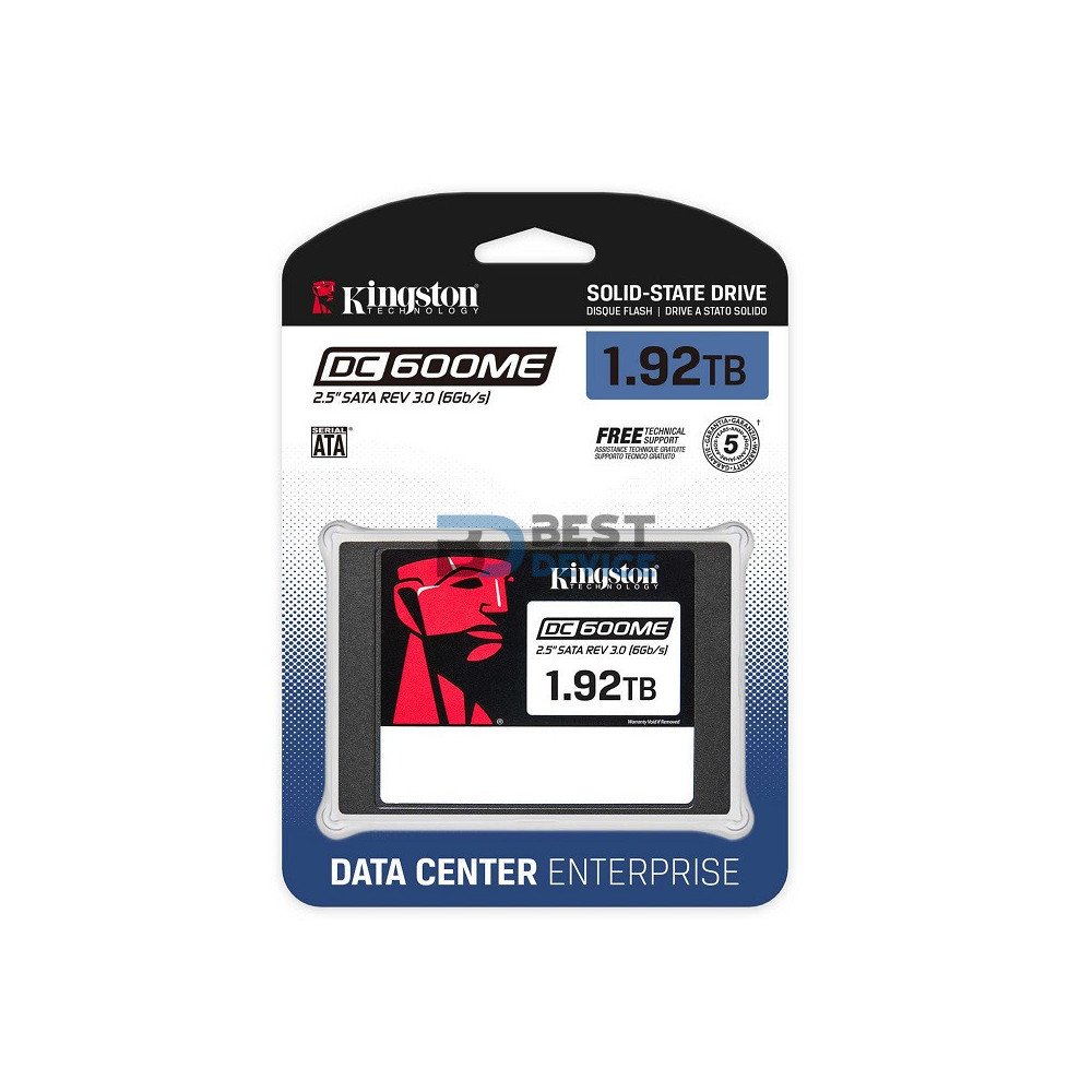 SSD KINGSTON 1.92TB SEDC600ME/1920G 2.5 SATA3 PARA SERVIDORES SSD KINGSTON 1.92TB SEDC600ME/1920G 2.5 SATA3 PARA SERVIDORES