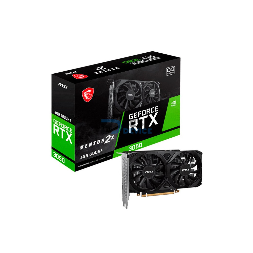 TARJETA GRÁFICA MSI RTX3050 6G VENTUS 2X OC GDDR6 912-V812-016 TARJETA GRÁFICA MSI RTX3050 6G VENTUS 2X OC GDDR6 912-V812-016