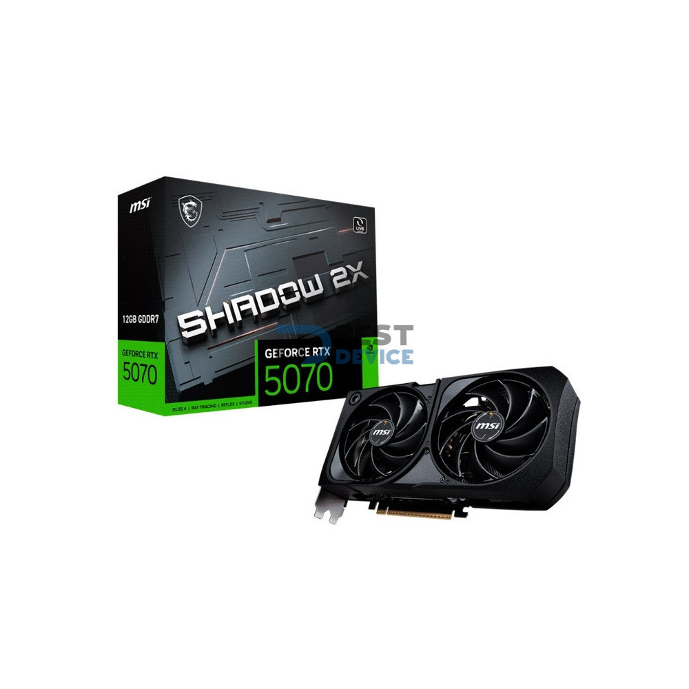 TARJETA GRÁFICA MSI RTX5070 12G SHADOW 2X GDDR7 912-V532-016