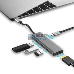 ADAPTADOR SATE USB TIPO C 7 EN 1 A-HUBC52