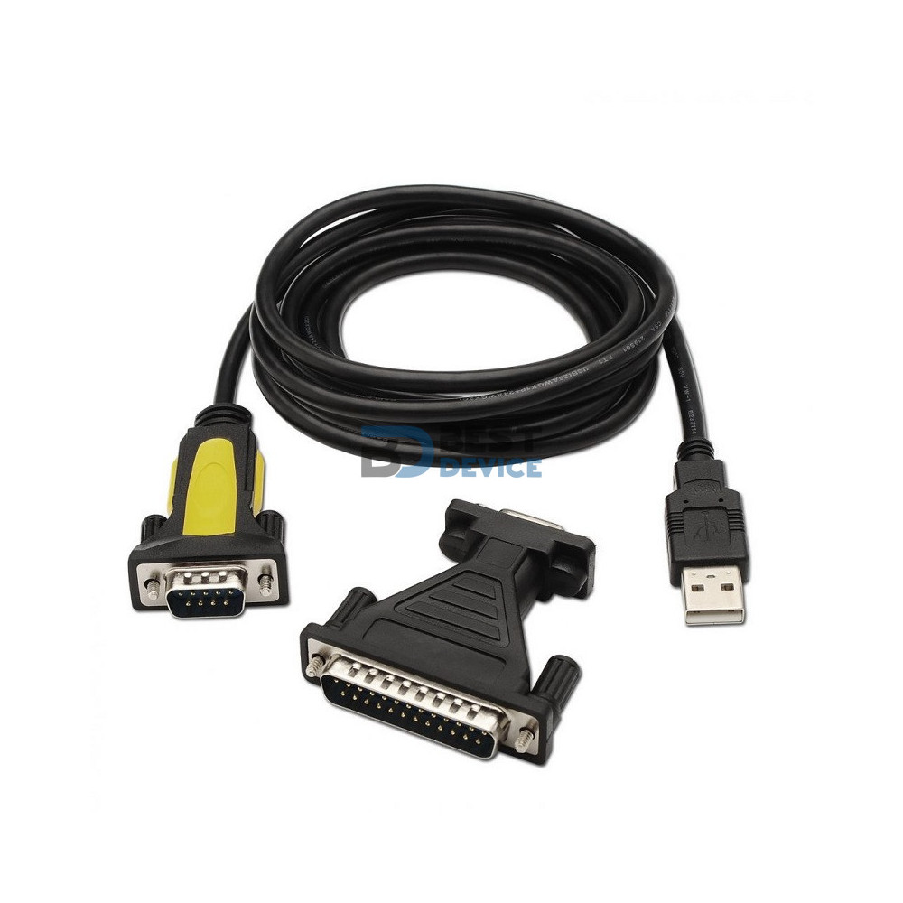 CABLE CONVERSOR USB A SERIAL CON ADAPTADOR CABLE CONVERSOR USB A SERIAL CON ADAPTADOR