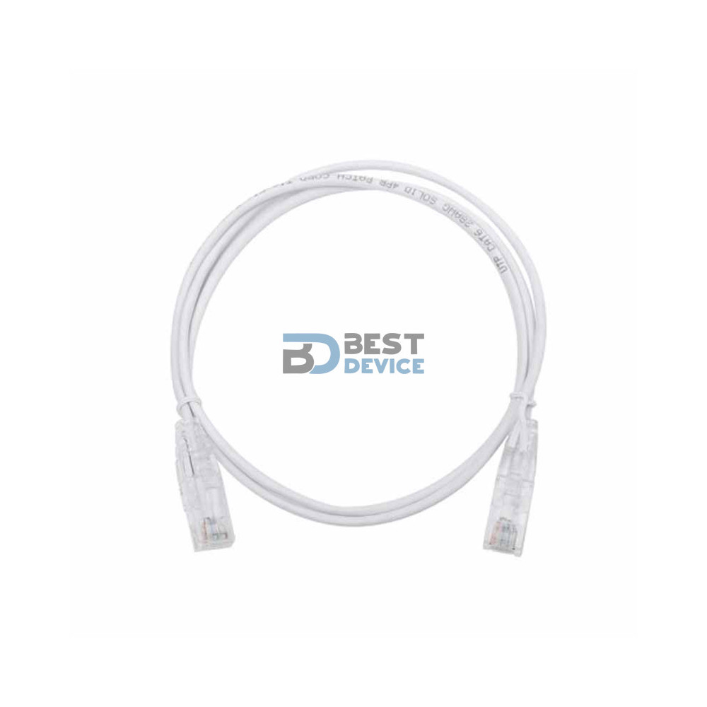 CABLE UTP SIEMON CAT6 WHITE 1M (PC6-003M-A02LS) CABLE UTP SIEMON CAT6 WHITE 1M (PC6-003M-A02LS)