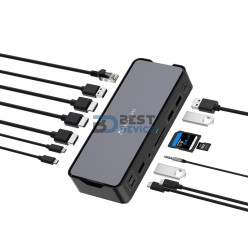 HUB MULTIPUERTO VERBATIM CDS-15 15 PUERTOS USB-C PRO 32174