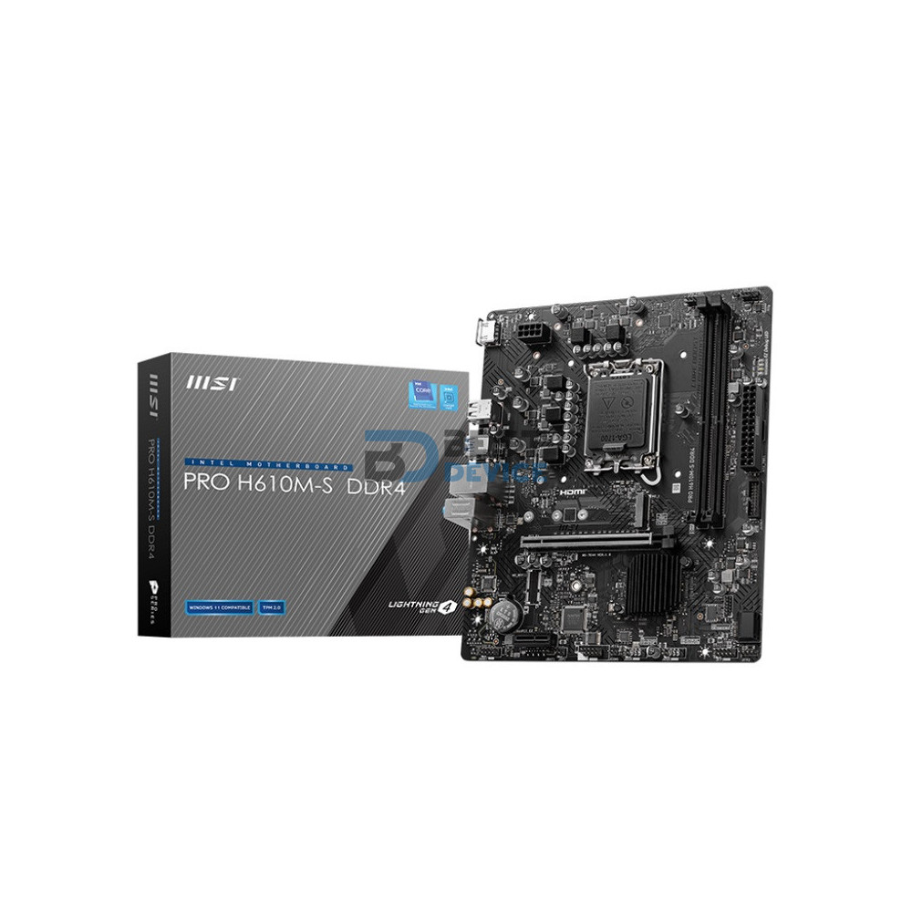 PLACA MADRE MSI LGA 1700 H610M-S PRO HDMI/M.2/USB3.2/LAN PLACA MADRE MSI LGA 1700 H610M-S PRO HDMI/M.2/USB3.2/LAN