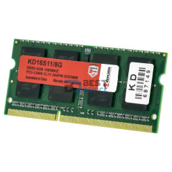 MEMORIA RAM PARA NOTEBOOK DDR3 KEEPDATA 8GB 1600MHZ