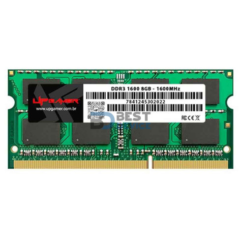MEMORIA RAM PARA NOTEBOOK DDR3 UP GAMER 8GB 1600 MHZ