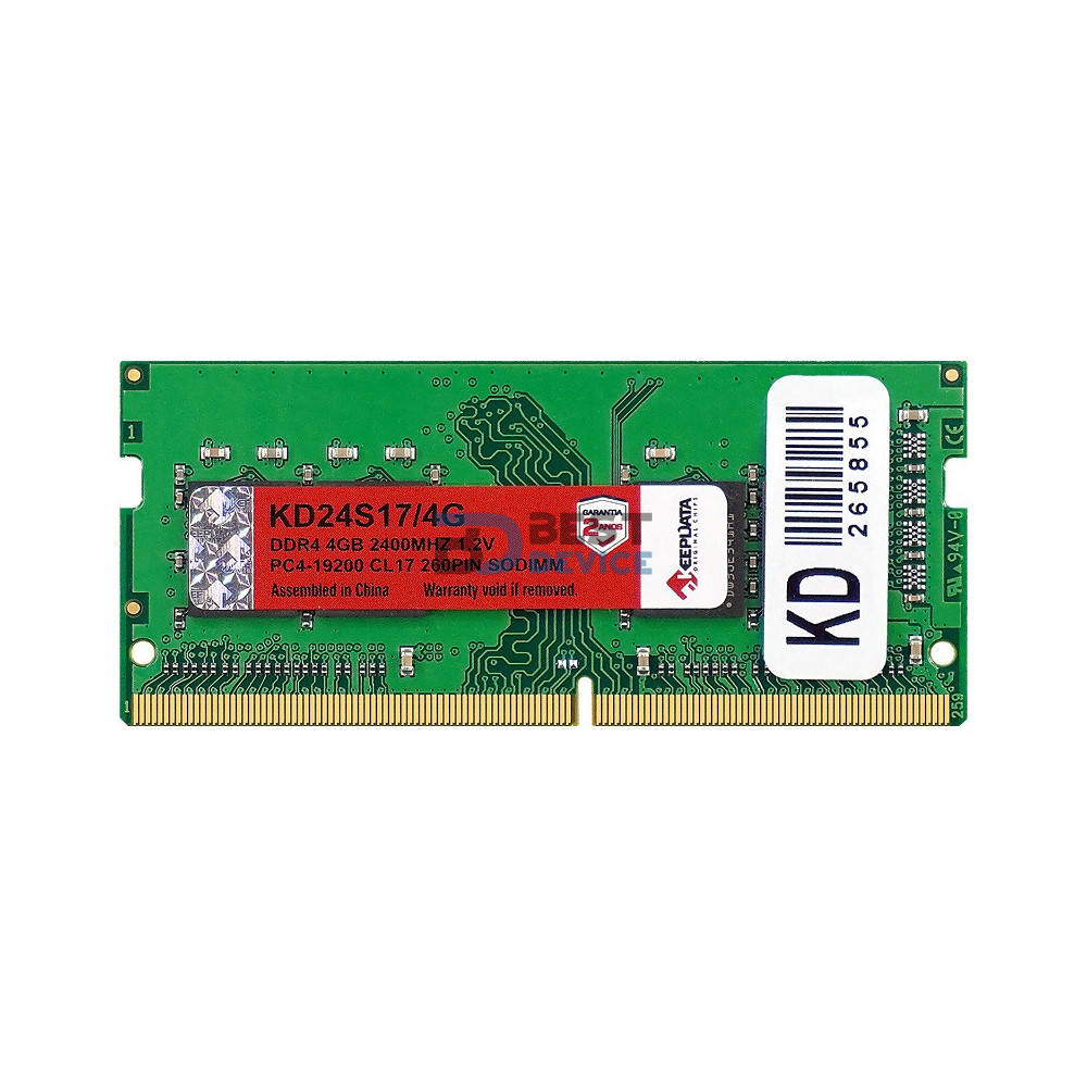 MEMORIA RAM PARA NOTEBOOK DDR4 KEEPDATA 4GB 2400MHZ MEMORIA RAM PARA NOTEBOOK DDR4 KEEPDATA 4GB 2400MHZ