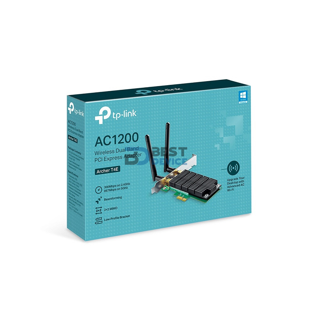 ADAPTADOR TP-LINK ARCHER T4E AC1200 DUAL BAND WIFI ADAPTADOR TP-LINK ARCHER T4E AC1200 DUAL BAND WIFI