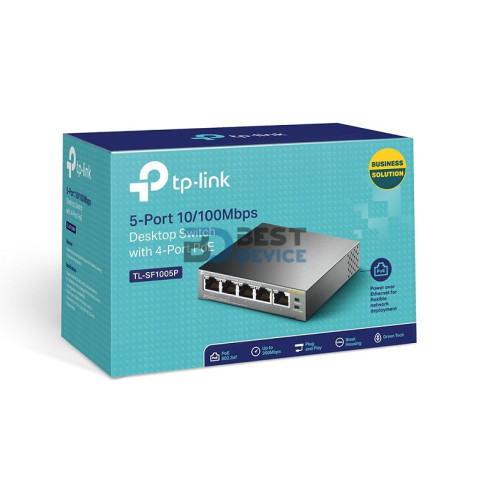 HUB SWITCH TP-LINK 5P TL-SF1005P 10/100 4P POE HUB SWITCH TP-LINK 5P TL-SF1005P 10/100 4P POE