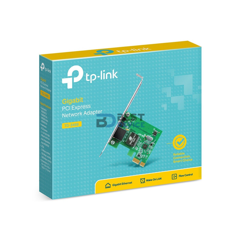 ADAPTADOR DE RED TP-LINK NE PCIe G-LAN TG-3468 10/100/1000 ADAPTADOR DE RED TP-LINK NE PCIe G-LAN TG-3468 10/100/1000