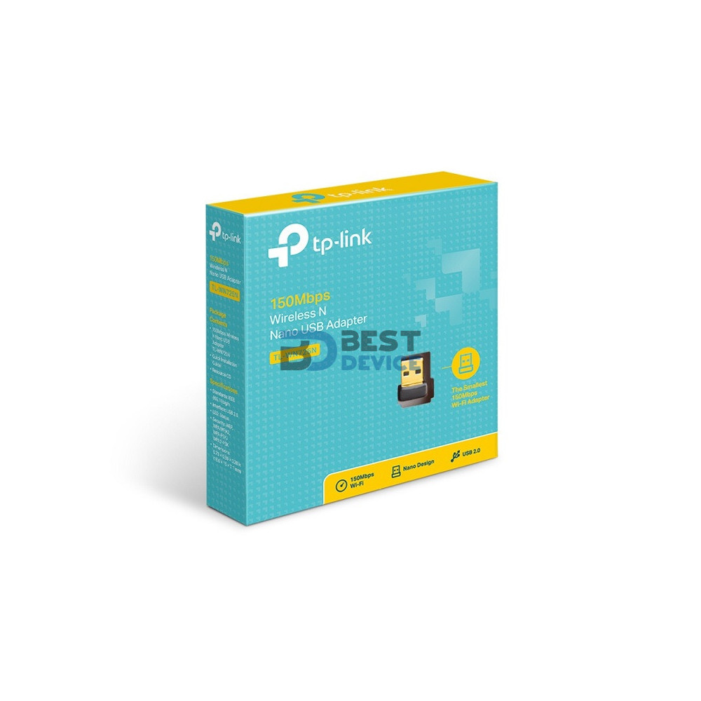 ADAPTADOR TP-LINK W NE USB TL-WN725N 150MBPS ADAPTADOR TP-LINK W NE USB TL-WN725N 150MBPS