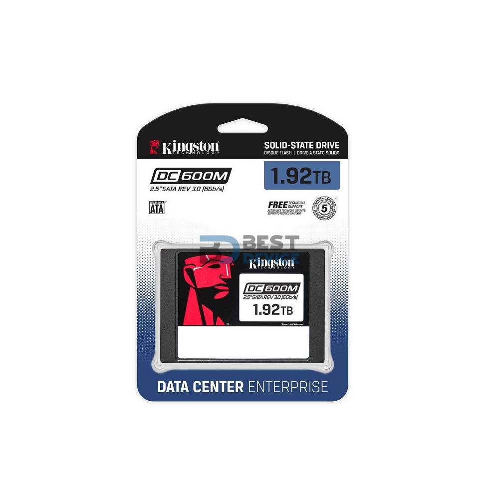 SSD KINGSTON 1.92TB SEDC600M/1920G 2.5 SATA3 PARA SERVIDORES SSD KINGSTON 1.92TB SEDC600M/1920G 2.5 SATA3 PARA SERVIDORES