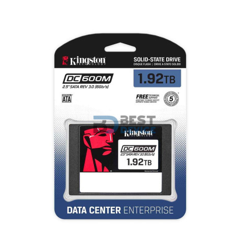 SSD KINGSTON 1.92TB SEDC600M/1920G 2.5 SATA3 PARA SERVIDORES SSD KINGSTON 1.92TB SEDC600M/1920G 2.5 SATA3 PARA SERVIDORES