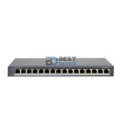 SWITCH HIKVISION DS-3E0516P-O 16P 8POE GBPS/8LAN GBPS METAL PARED/ESCRITORIO
