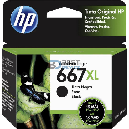 TINTA HP 3YM81AL 667XL NEGRO (2375/2775) TINTA HP 3YM81AL 667XL NEGRO (2375/2775)