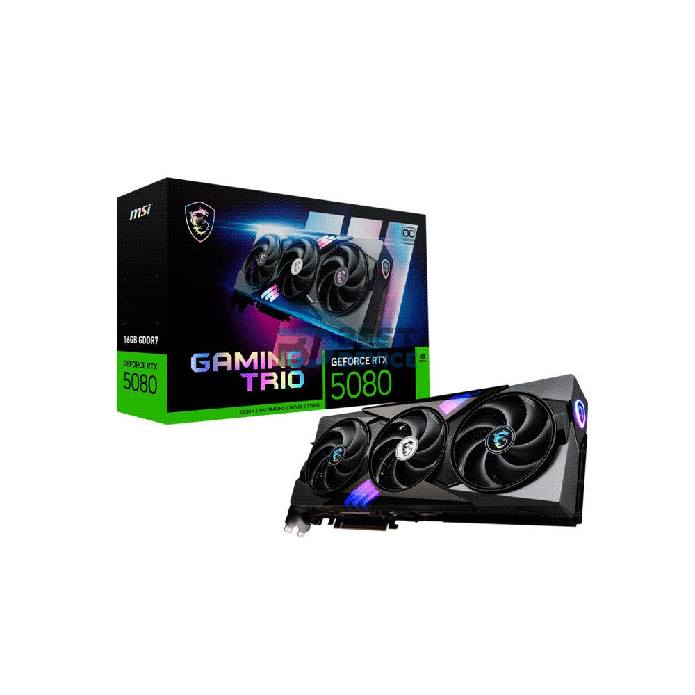 TARJETA GRÁFICA MSI RTX5080 16G GAMING TRIO OC GDDR7 912-V531-026 TARJETA GRÁFICA MSI RTX5080 16G GAMING TRIO OC GDDR7 912-V531-026