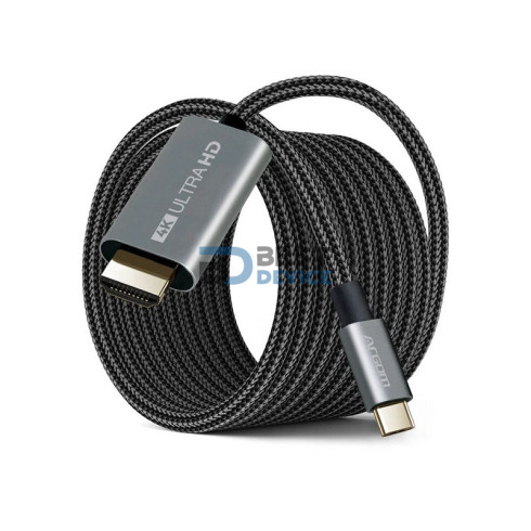 CABLE ARGOMTECH ARG-CB-0091 TIPO-C A HDMI 4K 1.8 CABLE ARGOMTECH ARG-CB-0091 TIPO-C A HDMI 4K 1.8