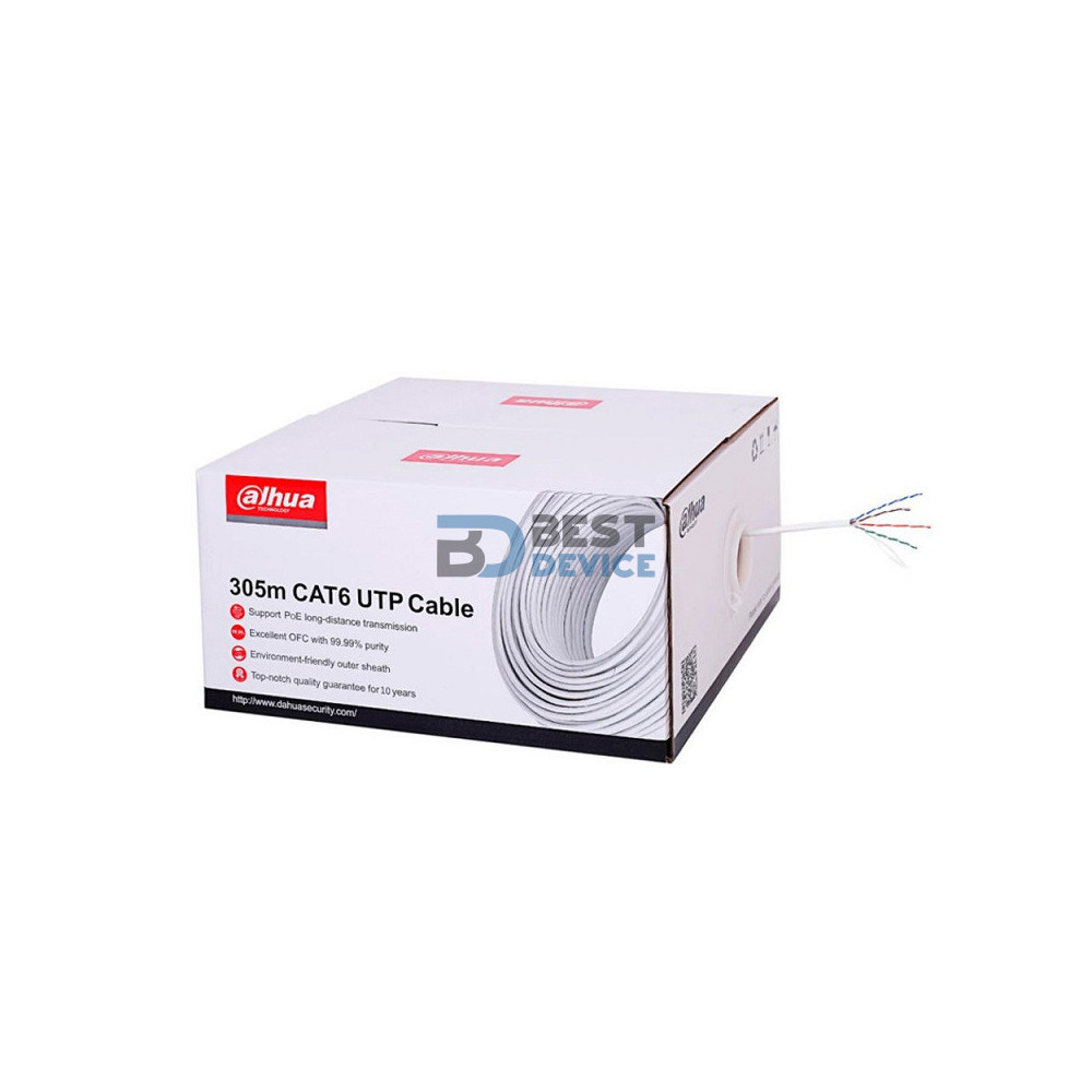 CABLE UTP CAT6U DAHUA DH-PFM920I-6U-C 100M CABLE UTP CAT6U DAHUA DH-PFM920I-6U-C 100M
