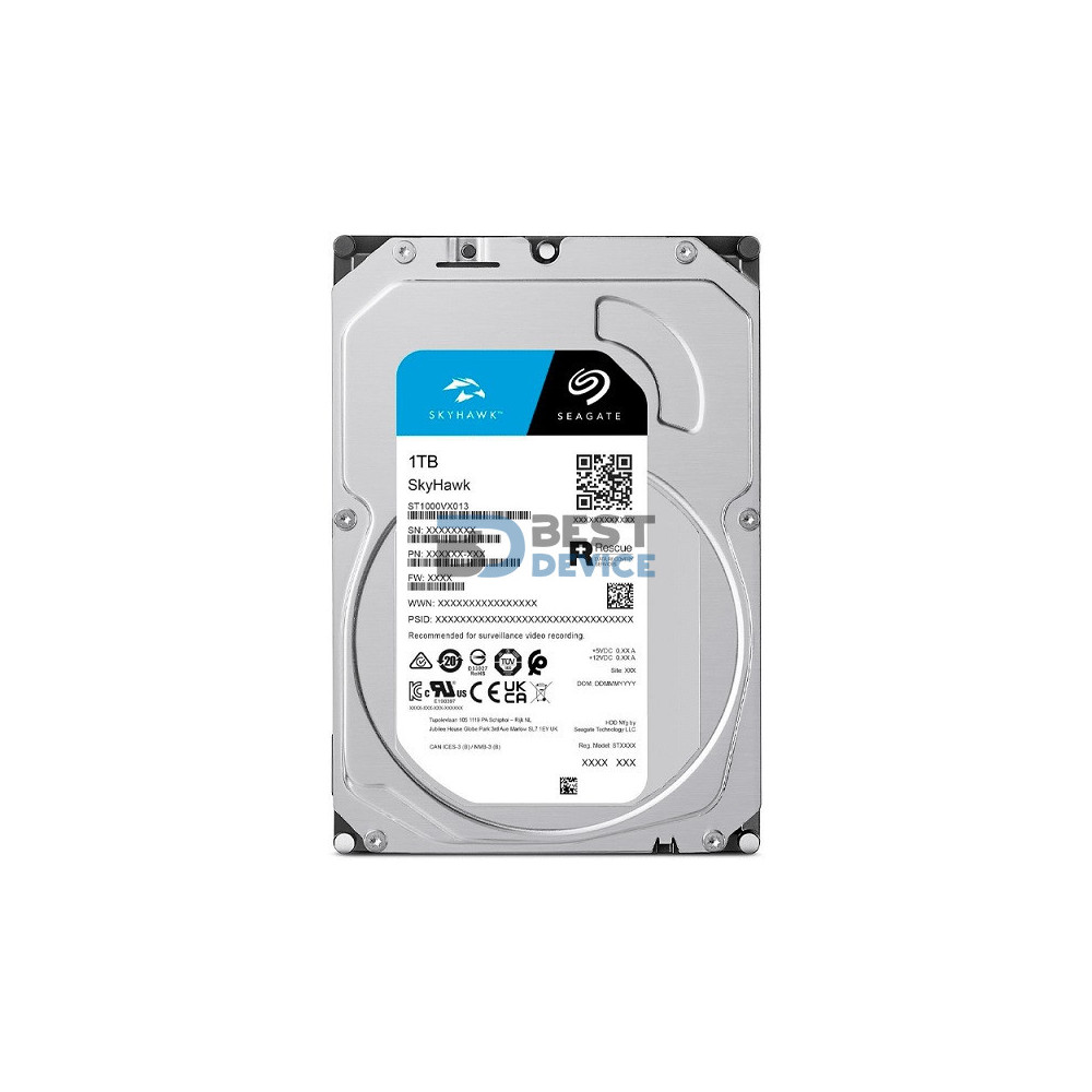 DISCO DURO SEAGATE 1 TB SKYHAWK SURVEILLANCE 5400 256MB