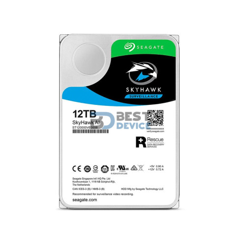 DISCO DURO SEAGATE 12 TB 7200 256MB SURVEILLANCE DISCO DURO SEAGATE 12 TB 7200 256MB SURVEILLANCE